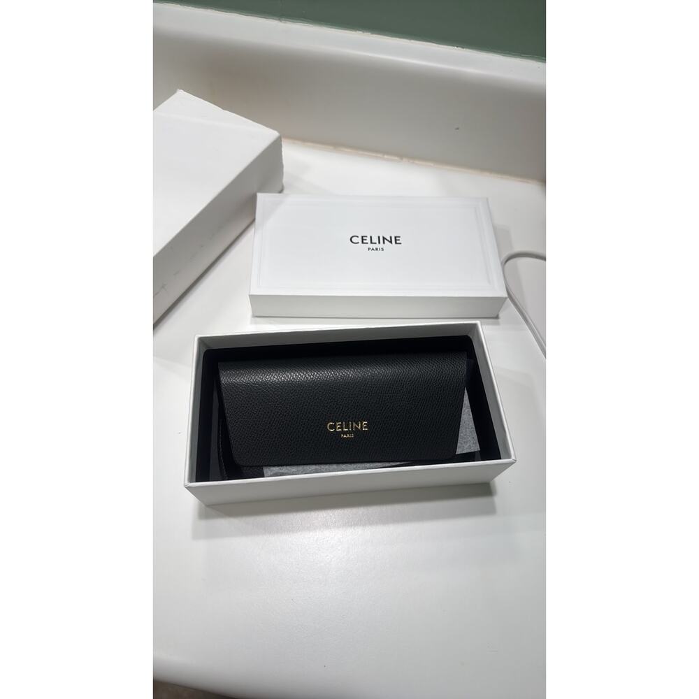 CELINE 56mm Round Sunglasses Red Shiny Red - Picture 11 of 12
